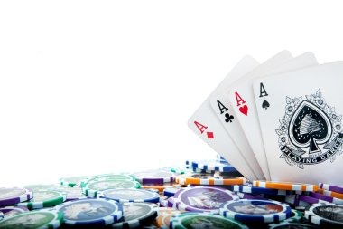 Live casino dealer and gaming table setup